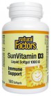 Natural Factors: Vitamín D3 1000 IU 180 cps