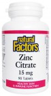 Natural Factors: Zinek 15 mg 90 tbl