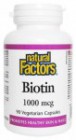 Natural Factors: Biotin 1000 mcg 90 cps