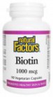 Natural Factors: Biotin 1000 mcg 90 cps